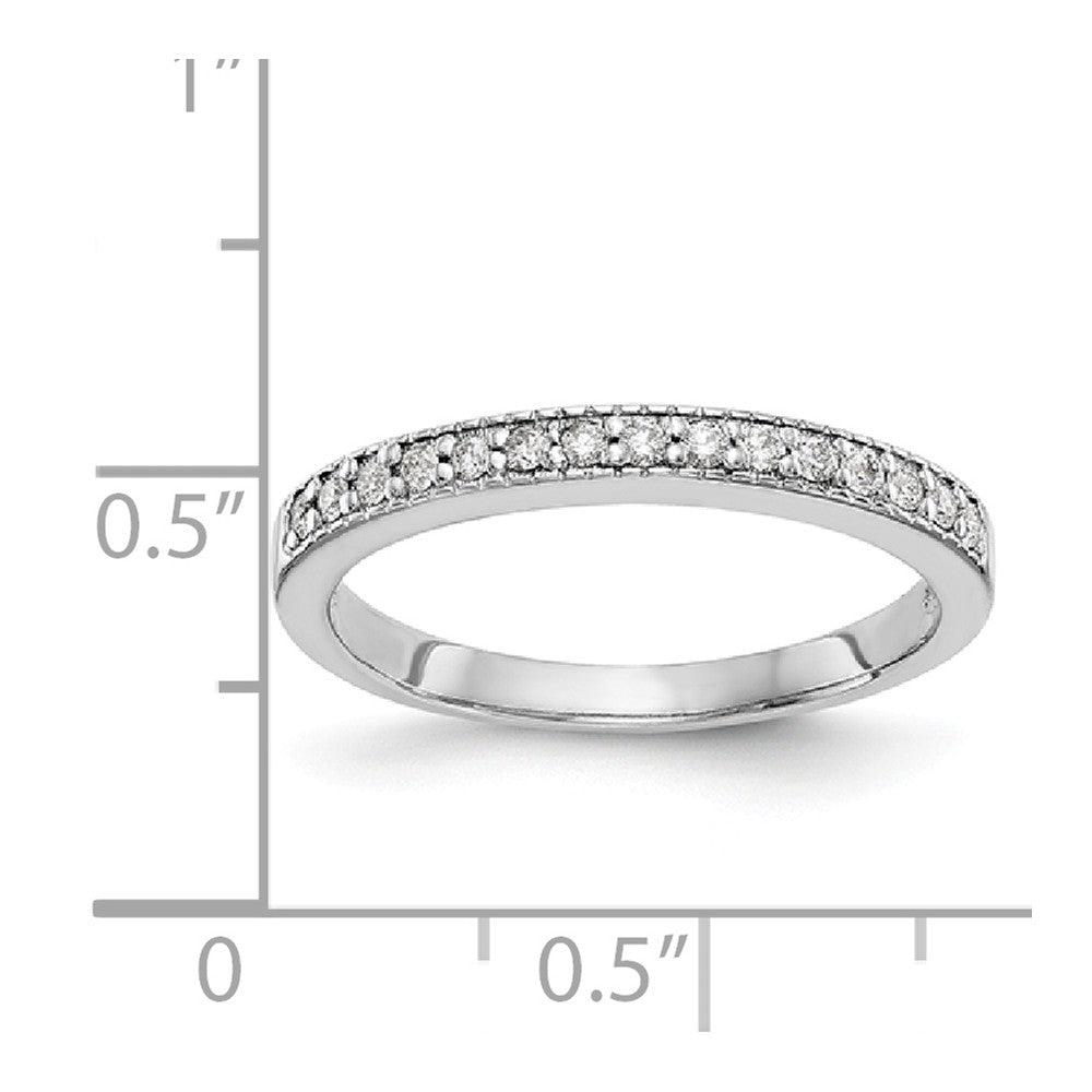 14K White Gold Diamond Band