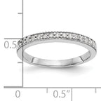 14K White Gold Diamond Band