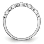 14K White Gold Diamond Band