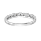 14K White Gold Diamond Band