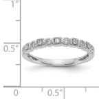 14K White Gold Diamond Band