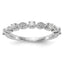 14K White Gold 1/4 carat Diamond Complete Wedding Band