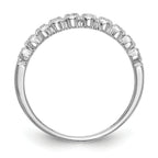 14K White Gold Bezel-set 1/10 carat Complete Diamond Band