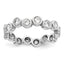 14K White Gold Diamond Band