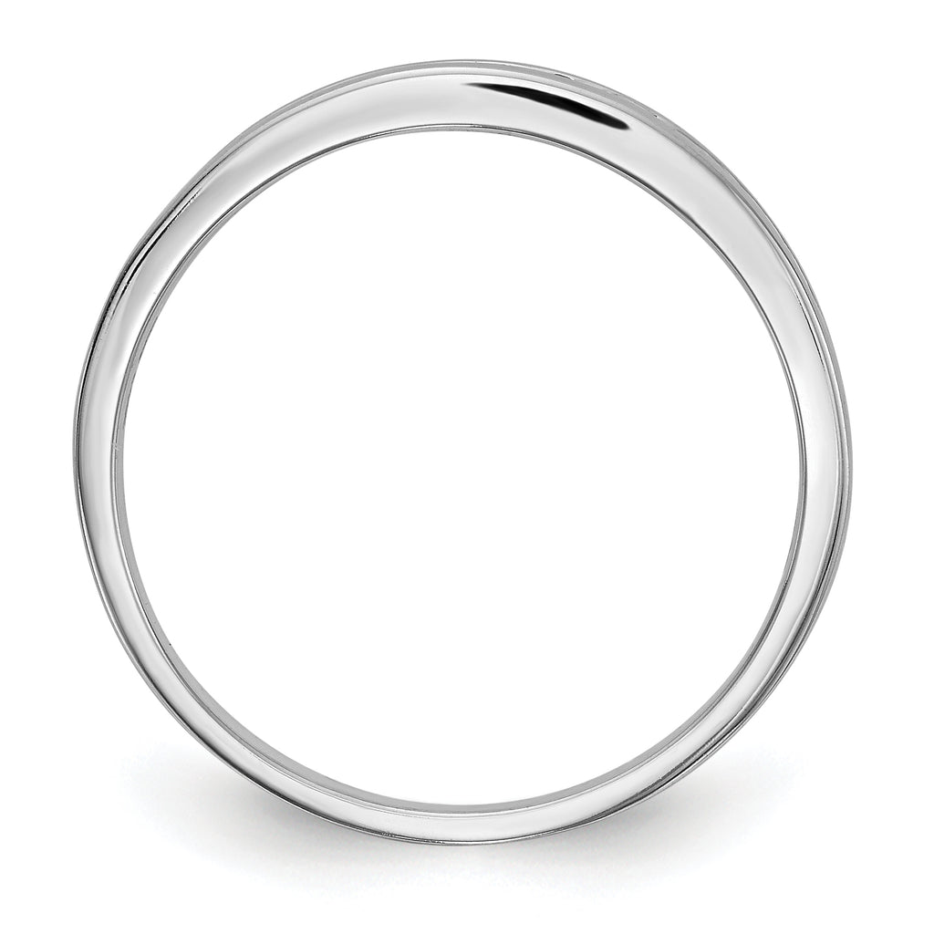 14k White Gold Yellow & White Diamond Band
