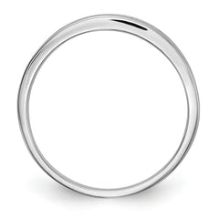 14K White Gold Yellow & White Diamond Band - 7