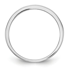 14K White Gold Blue Diamond Band - 7