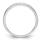 14K White Gold 1/4 carat Black Diamond Complete Channel Band