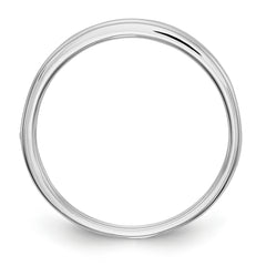 14K White Gold Blue & White Diamond Band - 7