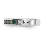 14k White Gold 3/4 carat Blue Diamond Complete Channel Band