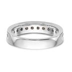 14k White Gold Champagne Diamond Band
