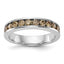 14k White Gold Champagne Diamond Band