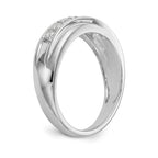14K White Gold 7-Stone 1/2 carat Diamond Complete Men's Band