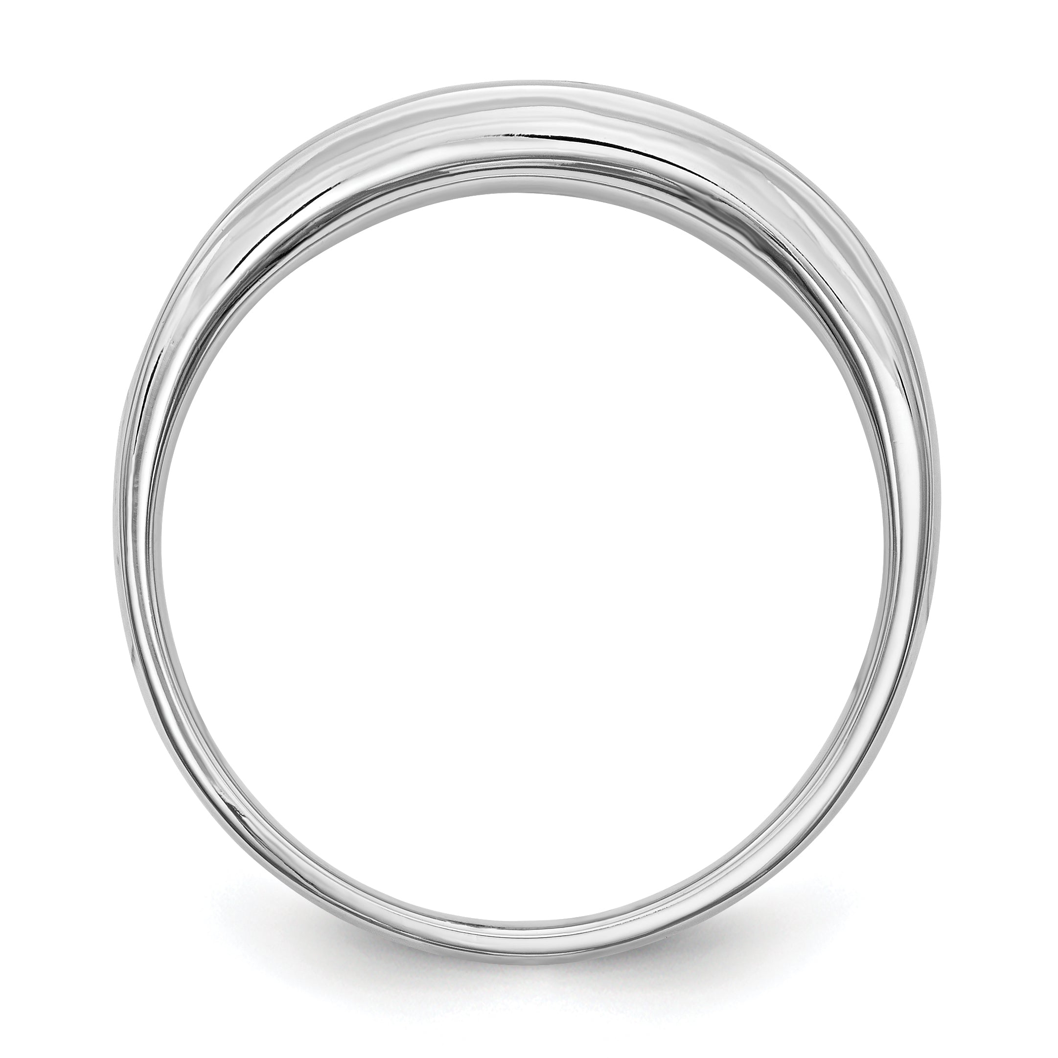 14K White Gold 1/4 carat Diamond Complete Men's Channel Band Secondary image