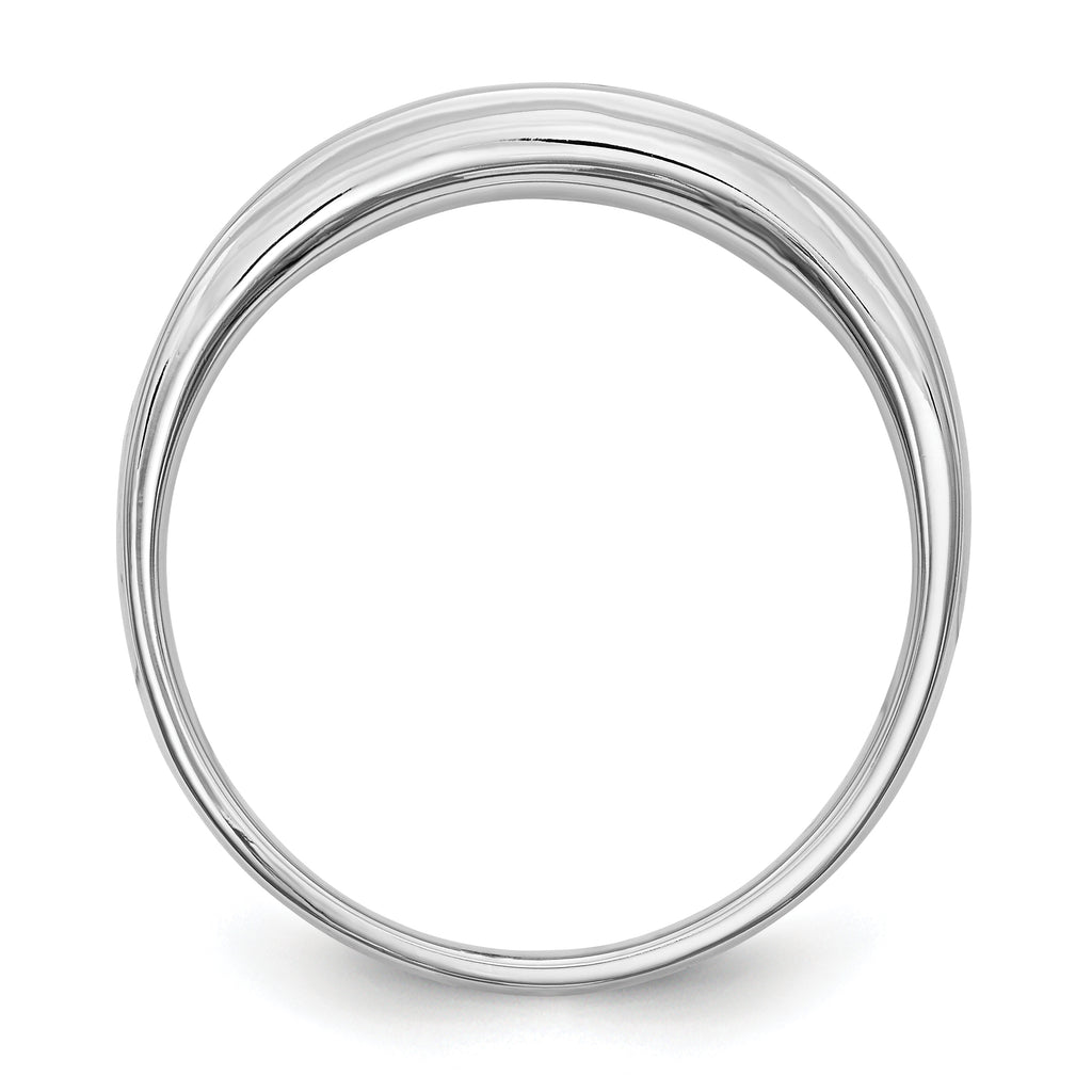 14K White Gold 1/4 carat Diamond Complete Men's Channel Band