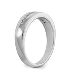 14K White Gold 1/4 carat Diamond Complete Men's Channel Band