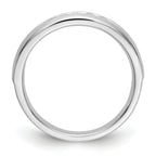 14K White Gold 5-Stone 1/4 carat Diamond Complete Men's Channel Band