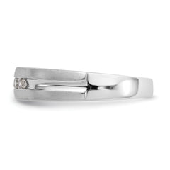14K White Gold 5-Stone 1/4 carat Diamond Complete Men's Channel Band