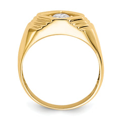 14K 1/2 carat Diamond Complete Men's Ring