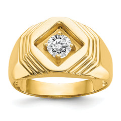 14K 1/2 carat Diamond Complete Men's Ring