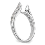 14K White Gold Peg Set 1/2 carat Diamond Semi-mount Engagement Ring