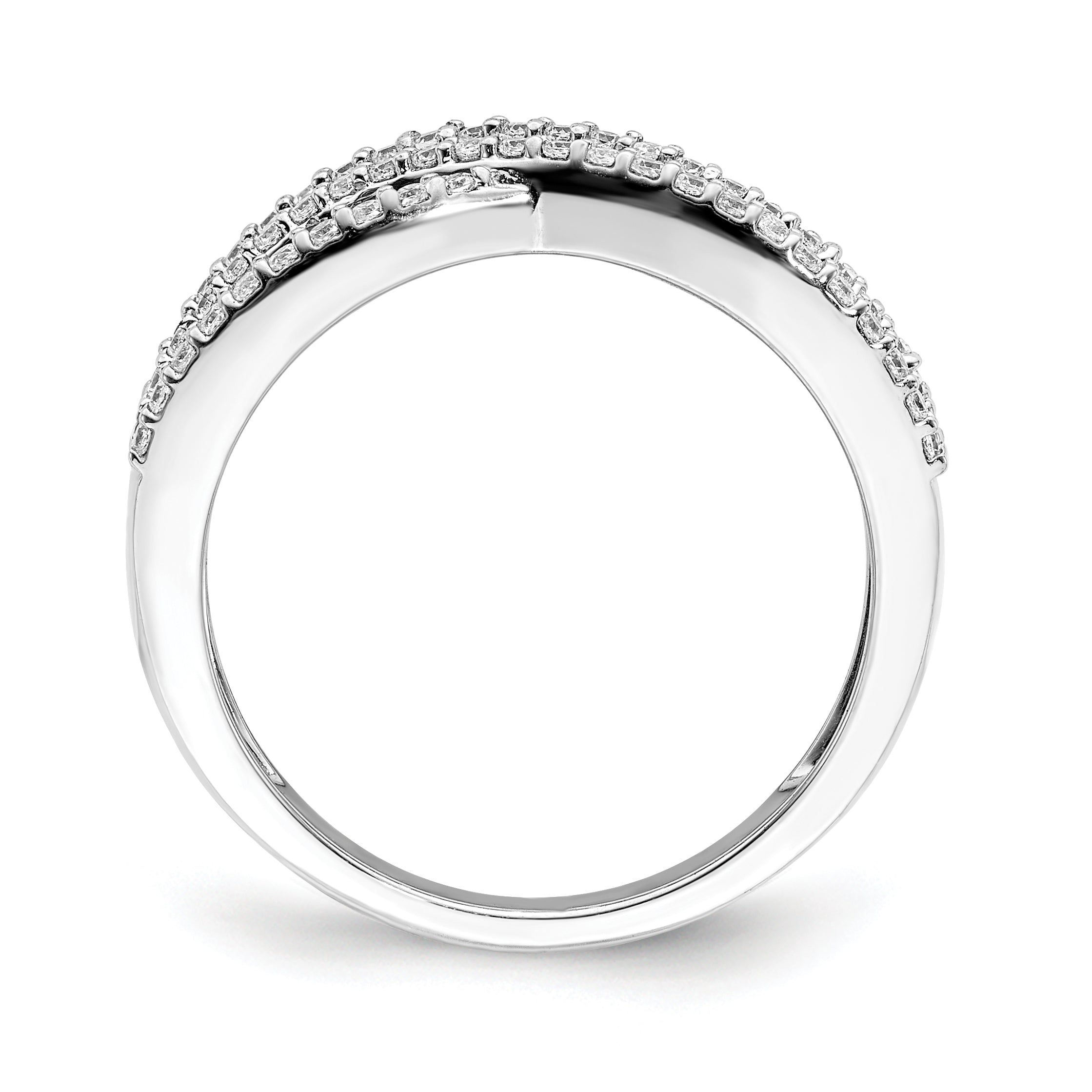 14k White Gold Diamond and Ruby Fancy Ring Secondary image