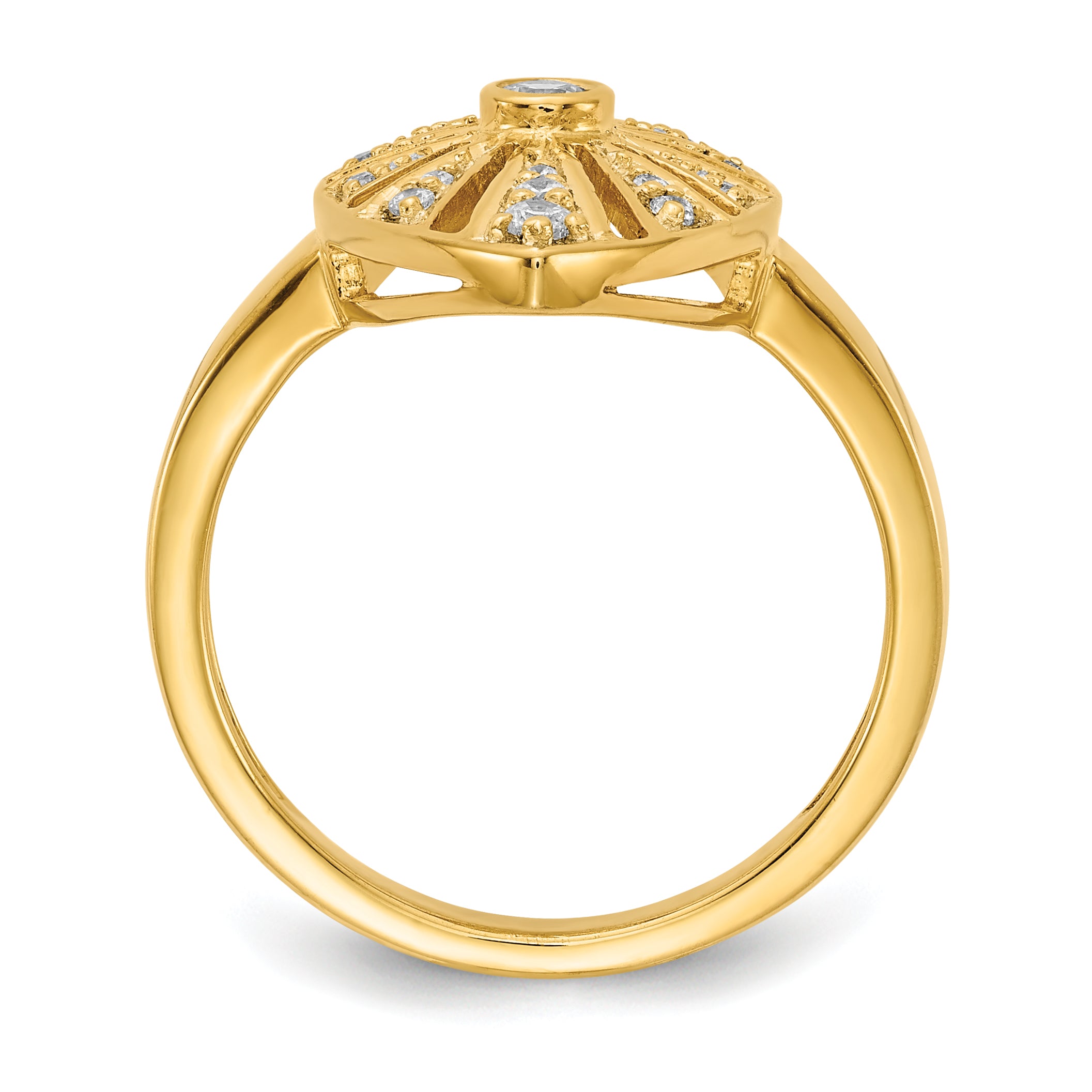 14k Diamond Vintage Ring