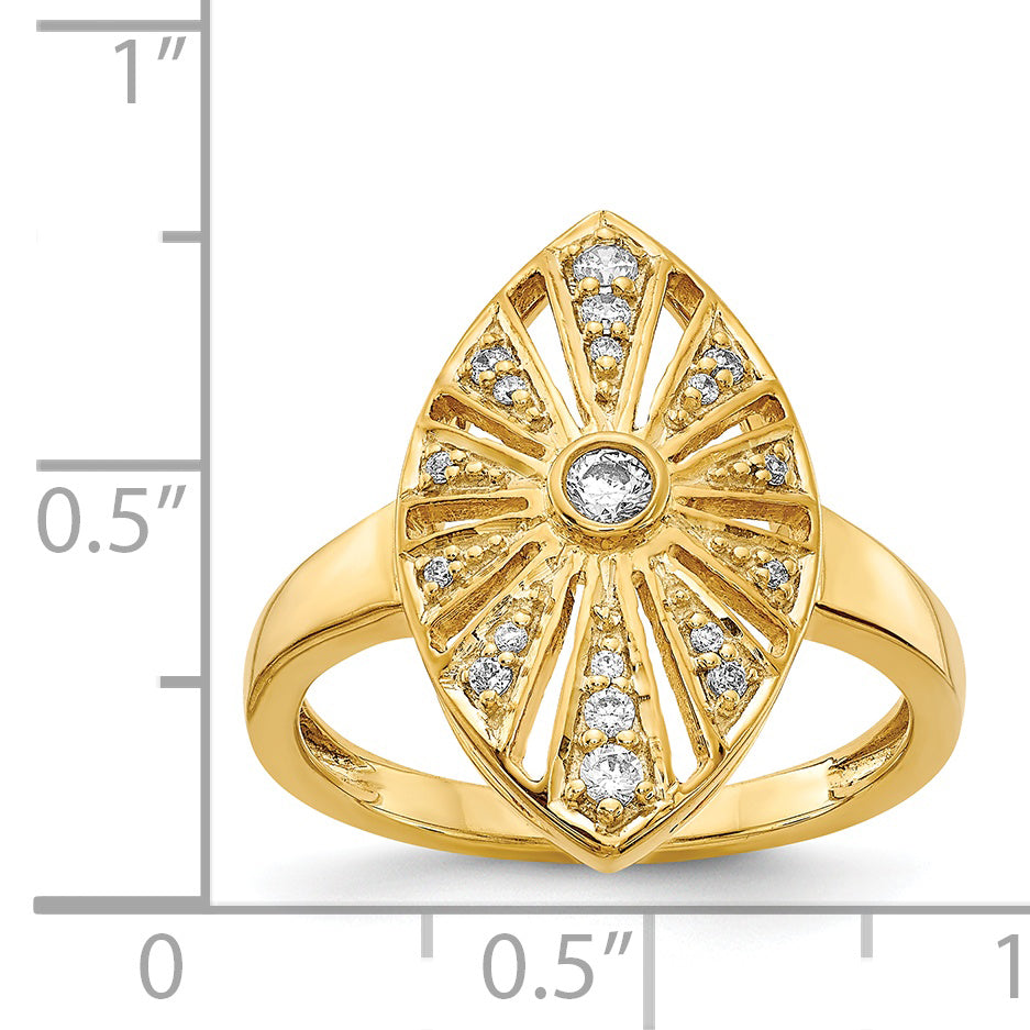 14k Diamond Vintage Ring