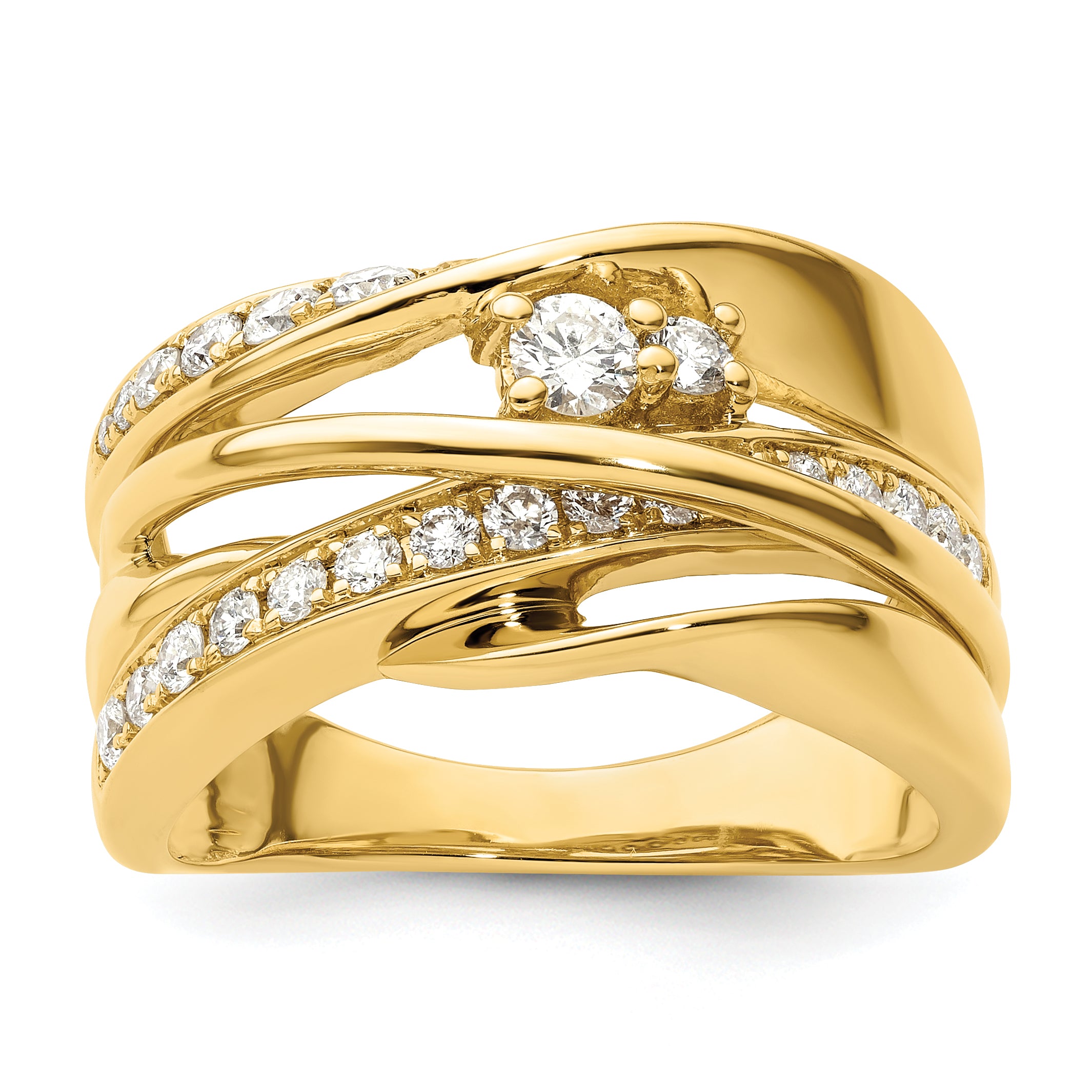14k Fancy Diamond Ring Main image
