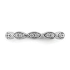 14k White Gold Fancy Diamond Band