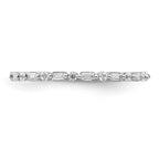 14k White Gold Fancy Diamond Band