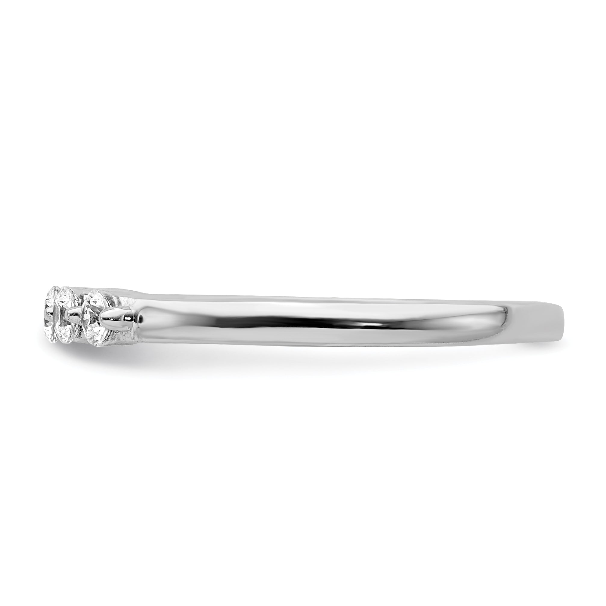 14k White Gold 5-stone Diamond Ring