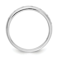 14k White Gold 7-stone Diamond Band