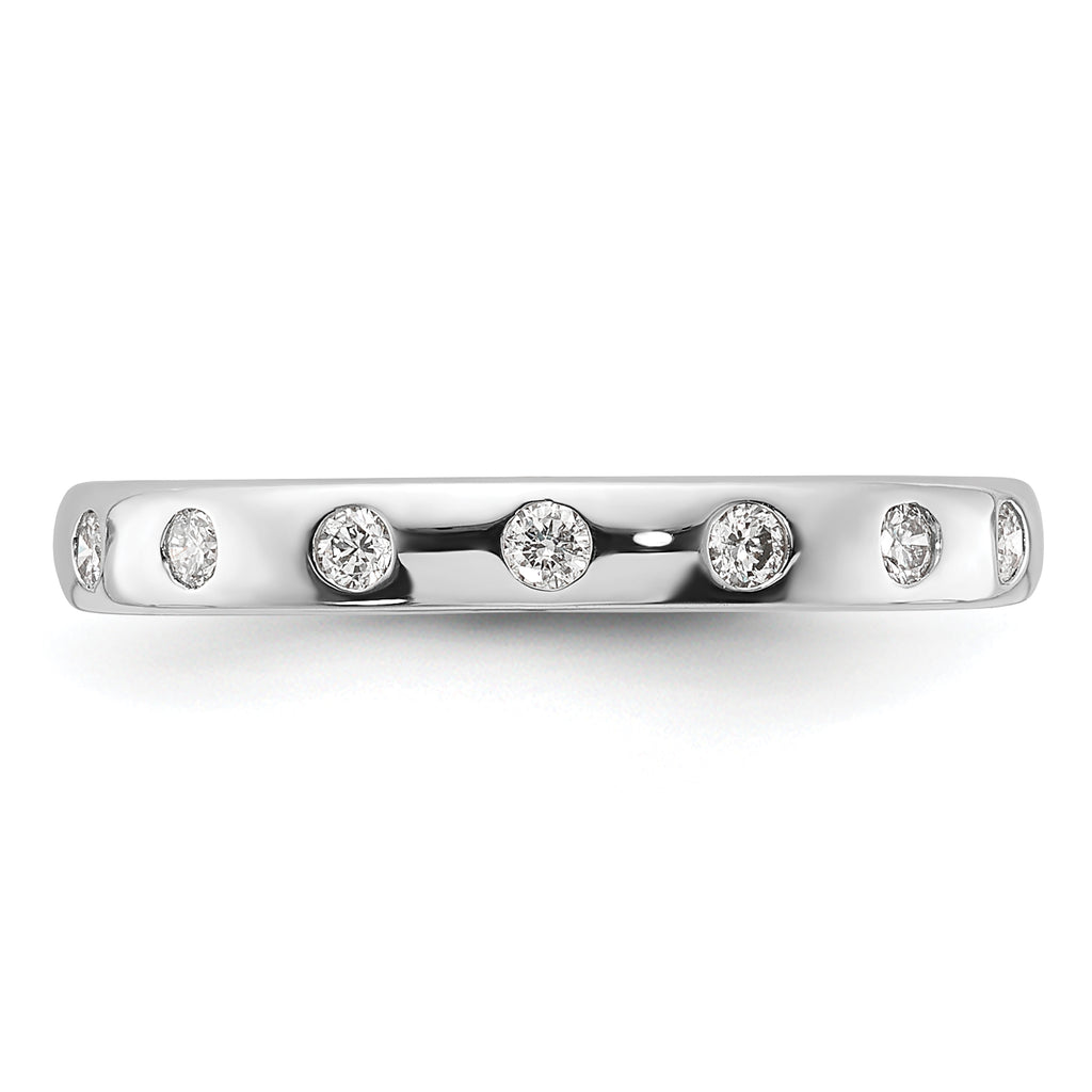 14k White Gold 7-stone Diamond Band
