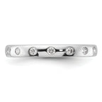 14k White Gold 7-stone Diamond Band