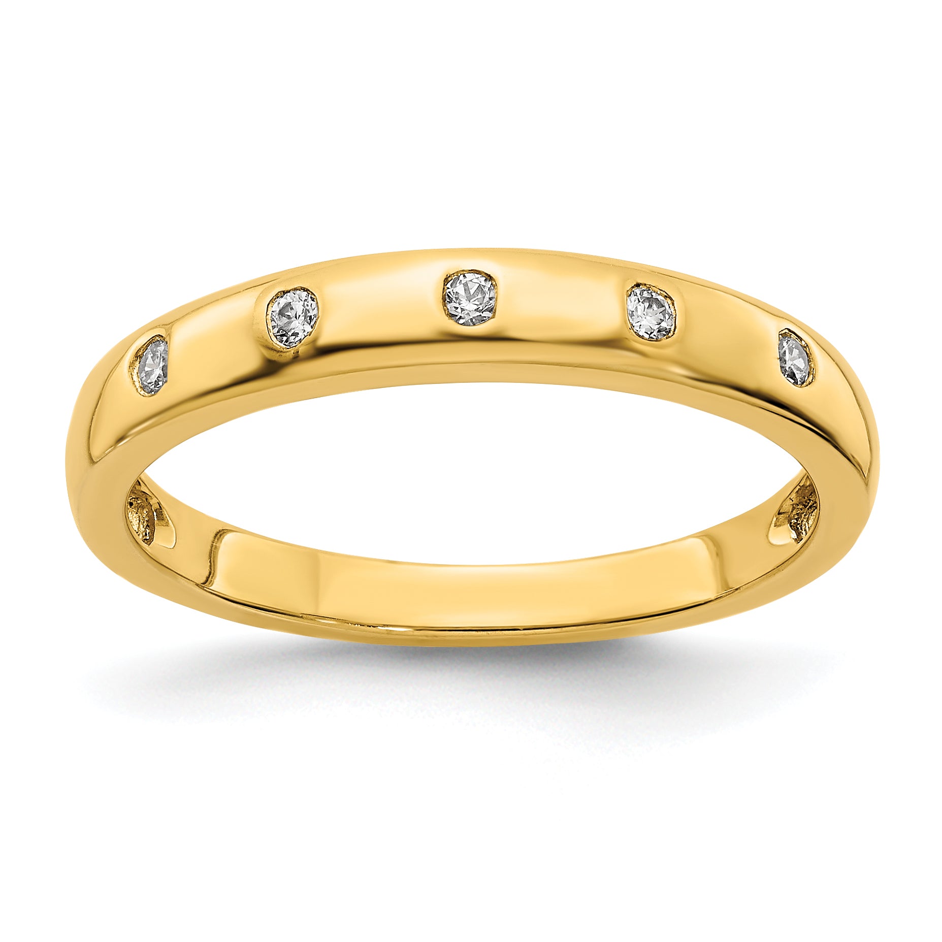 10K 5-stone Diamond Ring