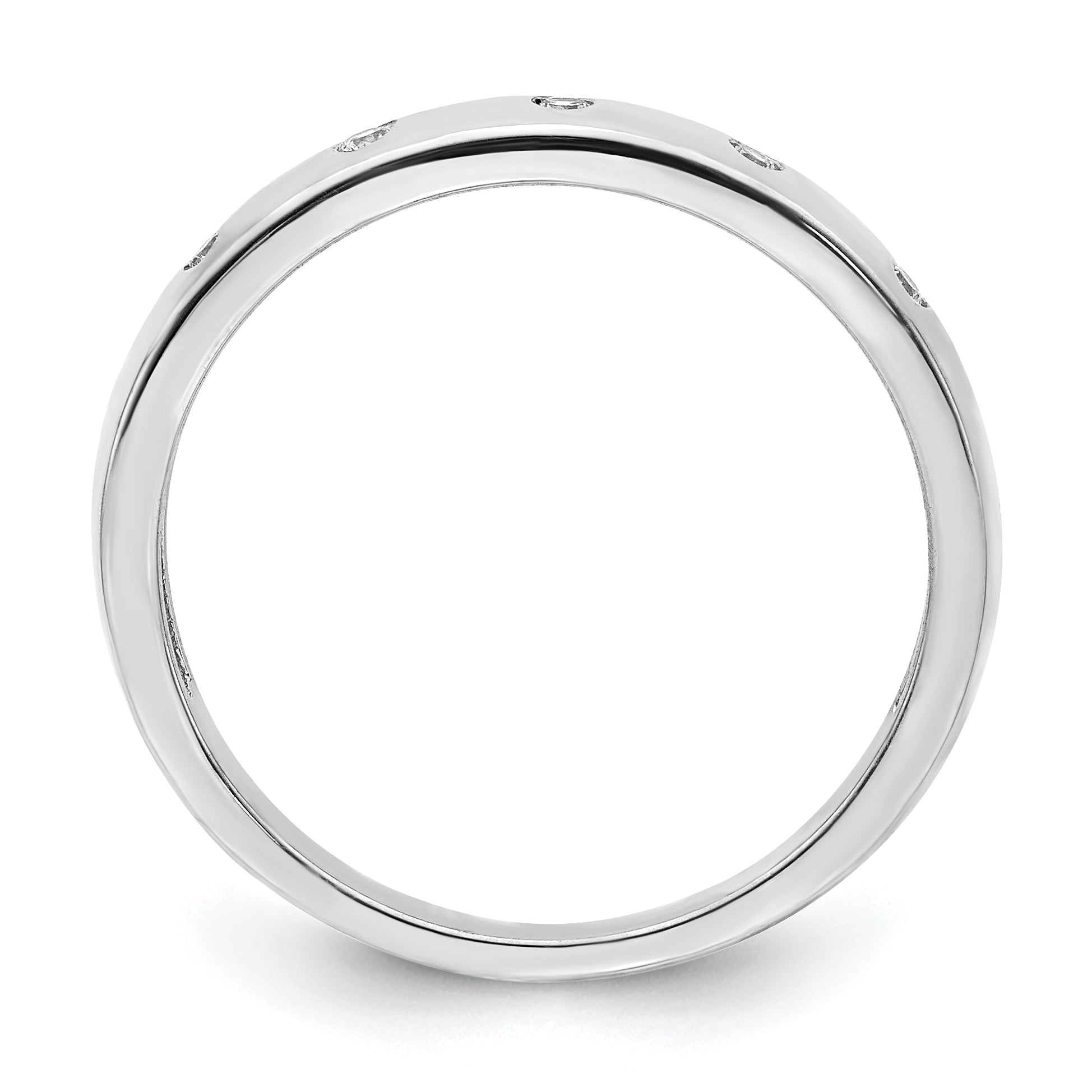 14k White Gold 5-stone Diamond Ring