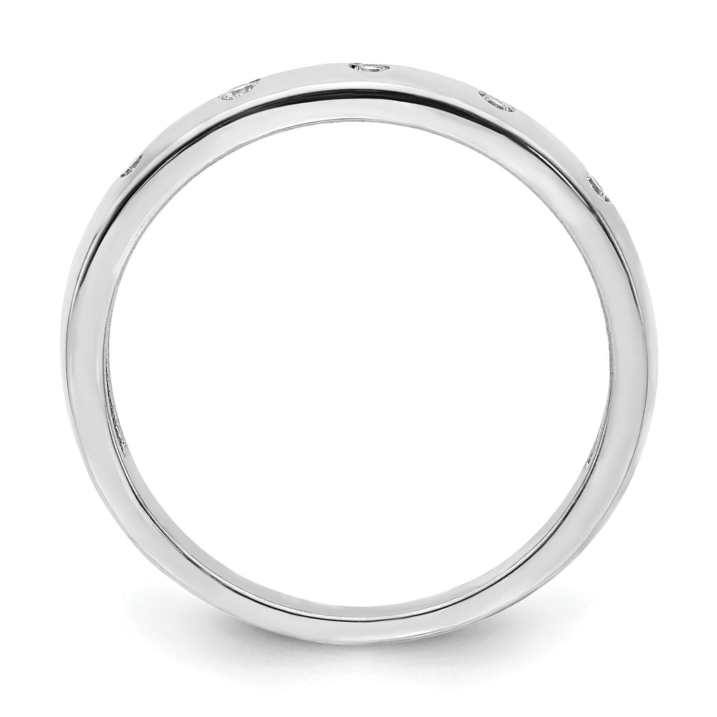 14k White Gold 5-stone Diamond Ring