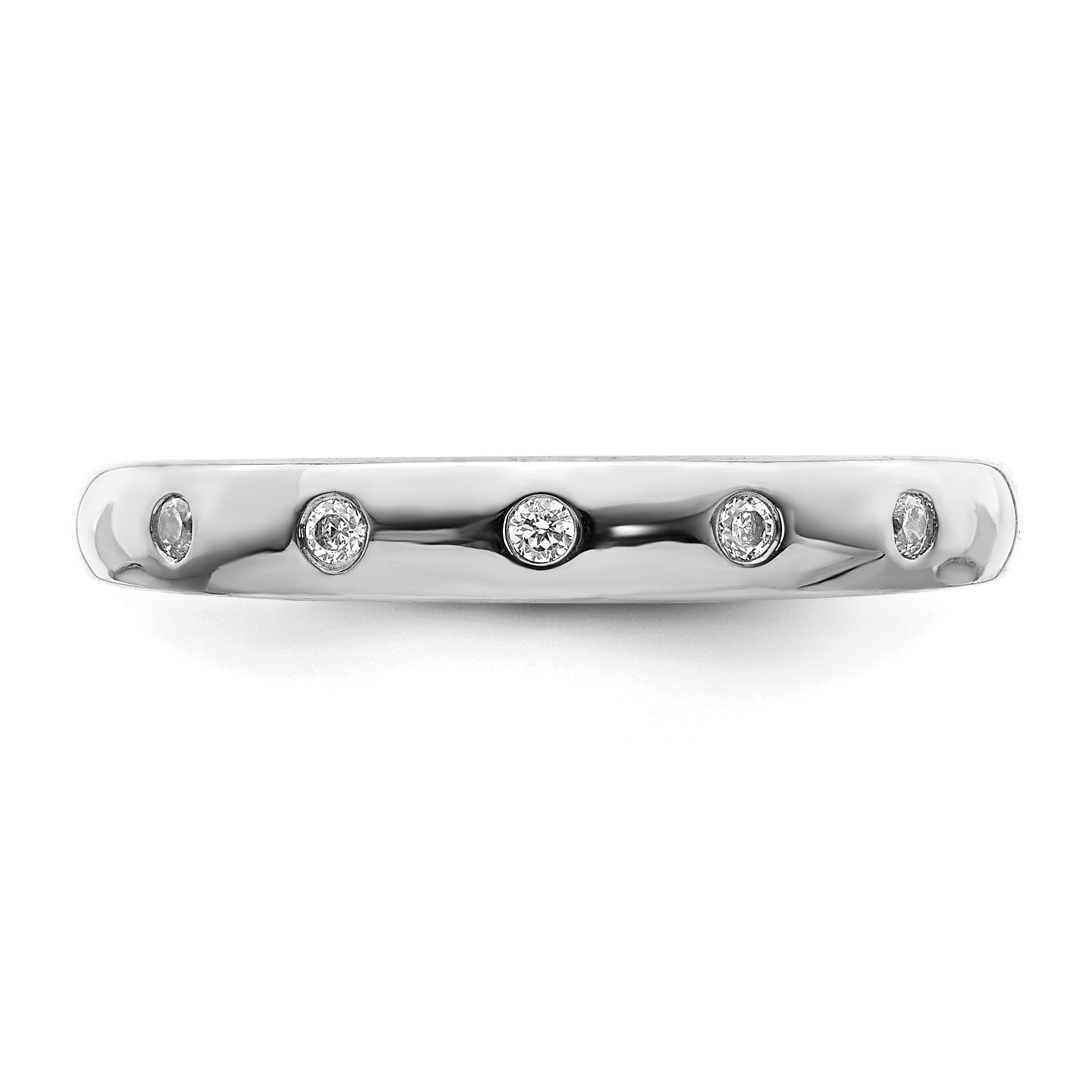 14k White Gold 5-stone Diamond Ring