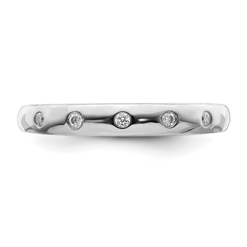 14k White Gold 5-stone Diamond Ring