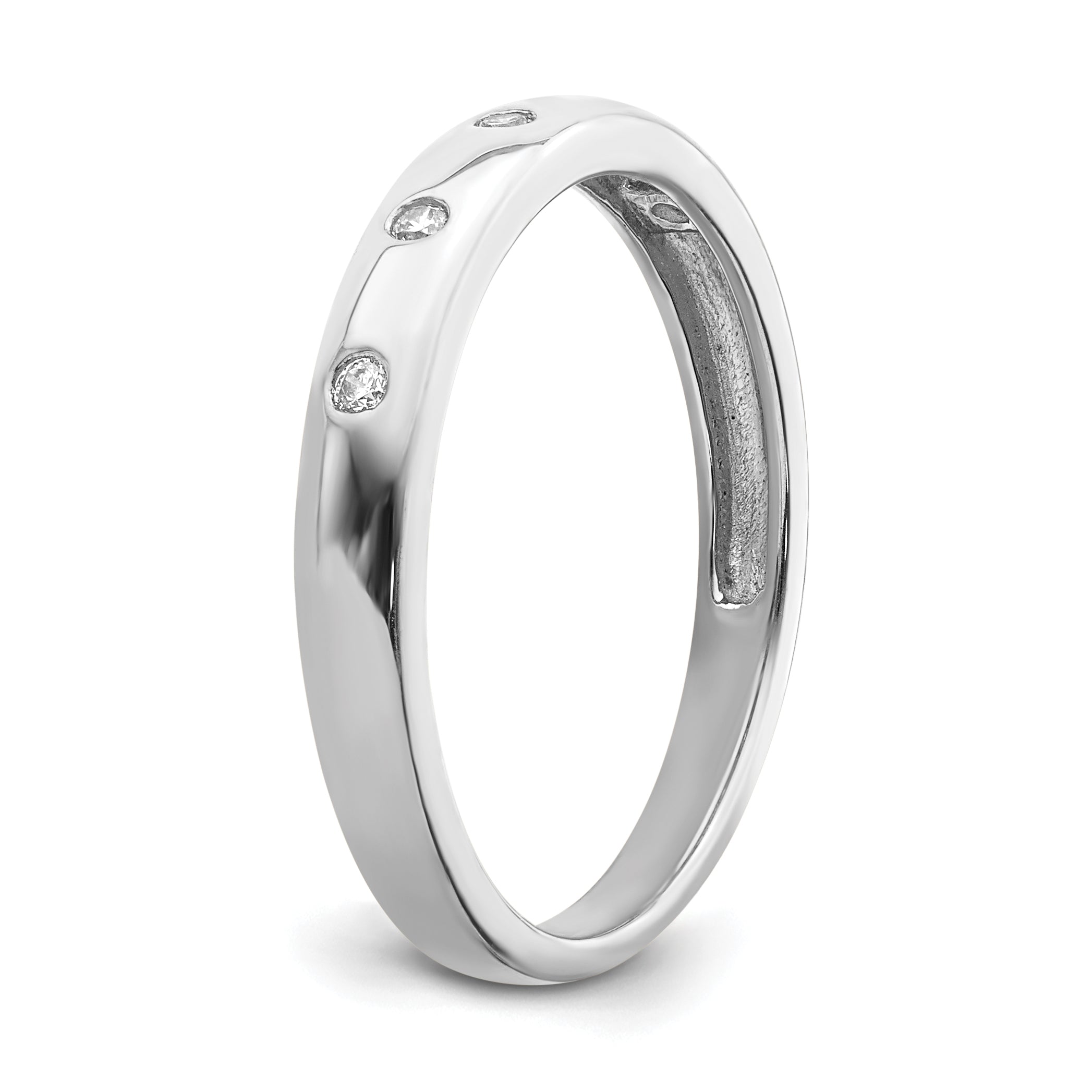 14k White Gold 5-stone Diamond Ring