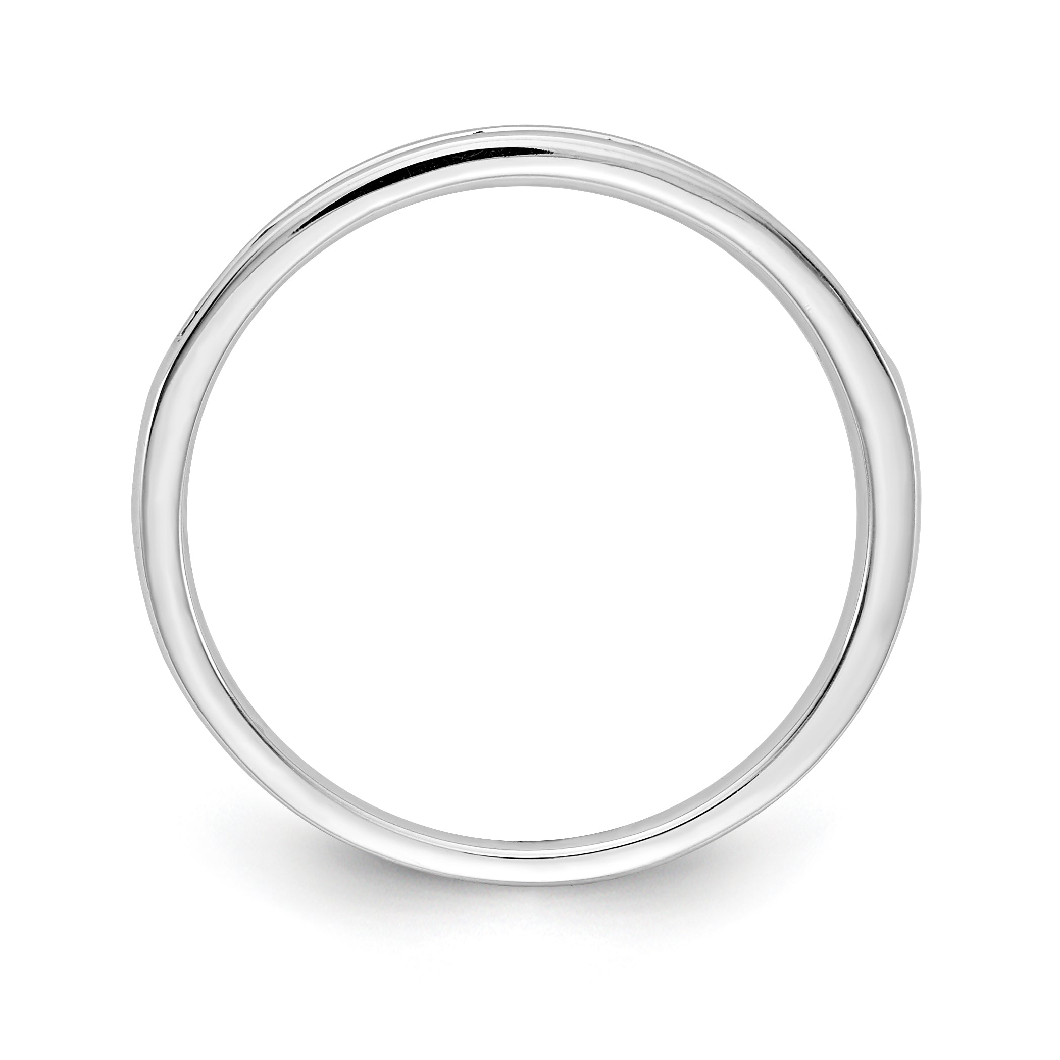 14k White Gold Pink Sapphire Channel Band Secondary image