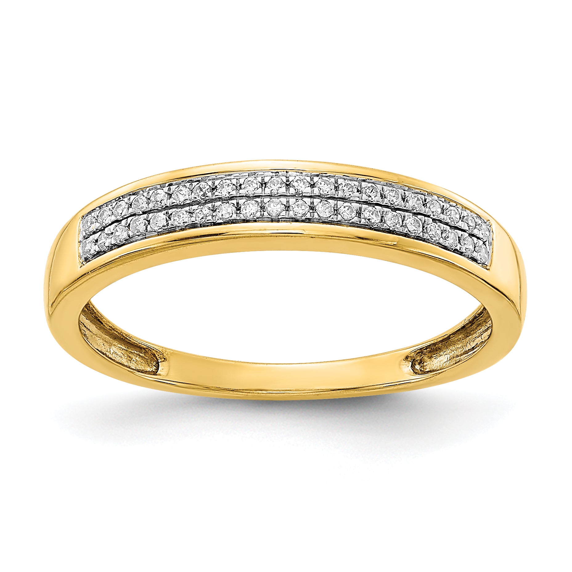 14k 2-row Diamond Band Main image