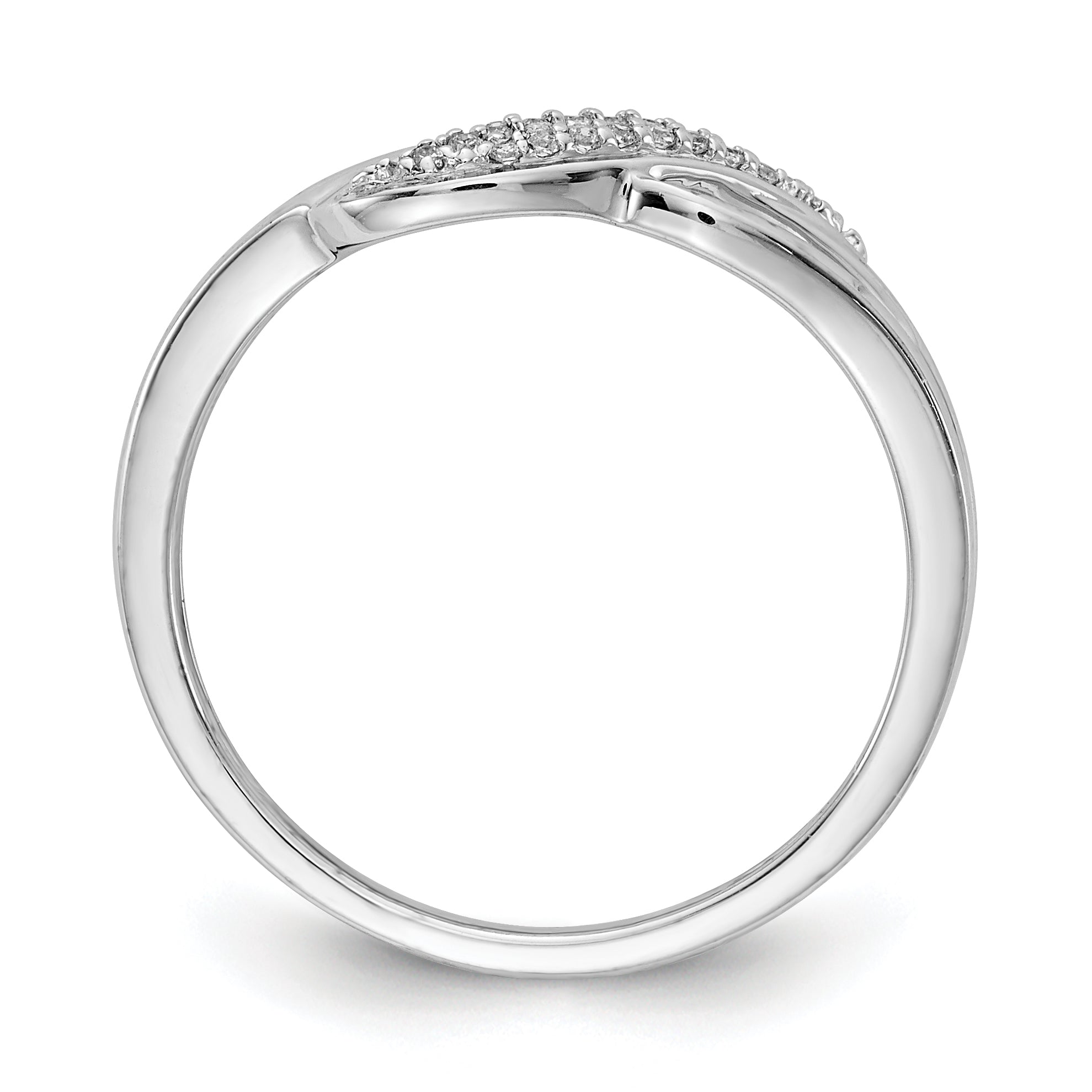 14k White Gold Diamond Fashion Ring