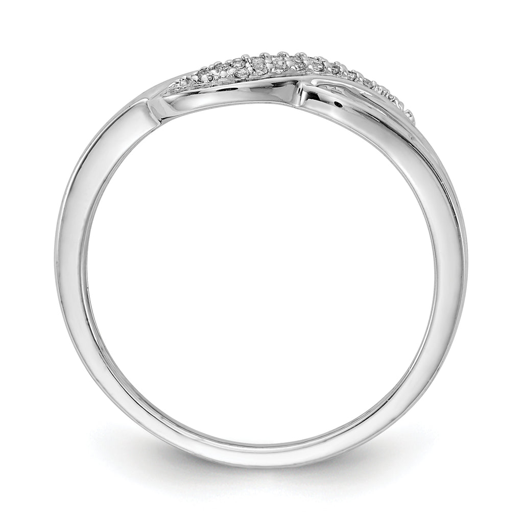 14k White Gold Diamond Fashion Ring
