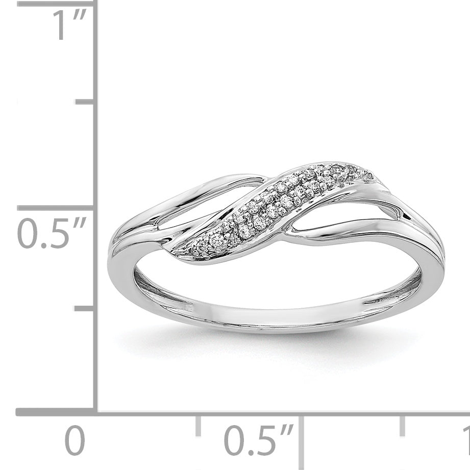14k White Gold Diamond Fashion Ring