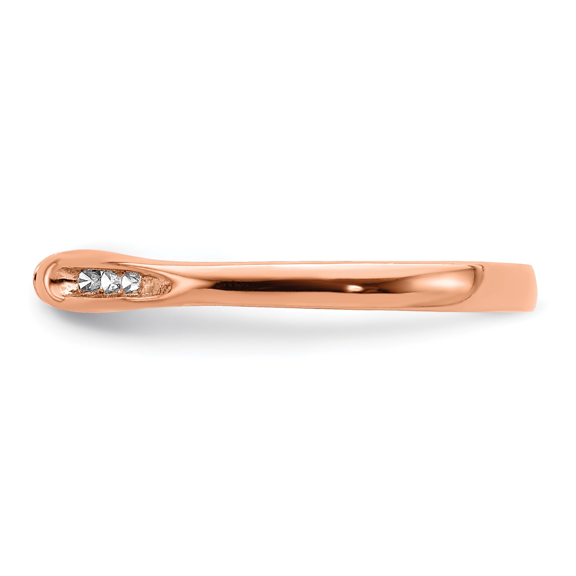 14k Rose Gold Diamond Ring