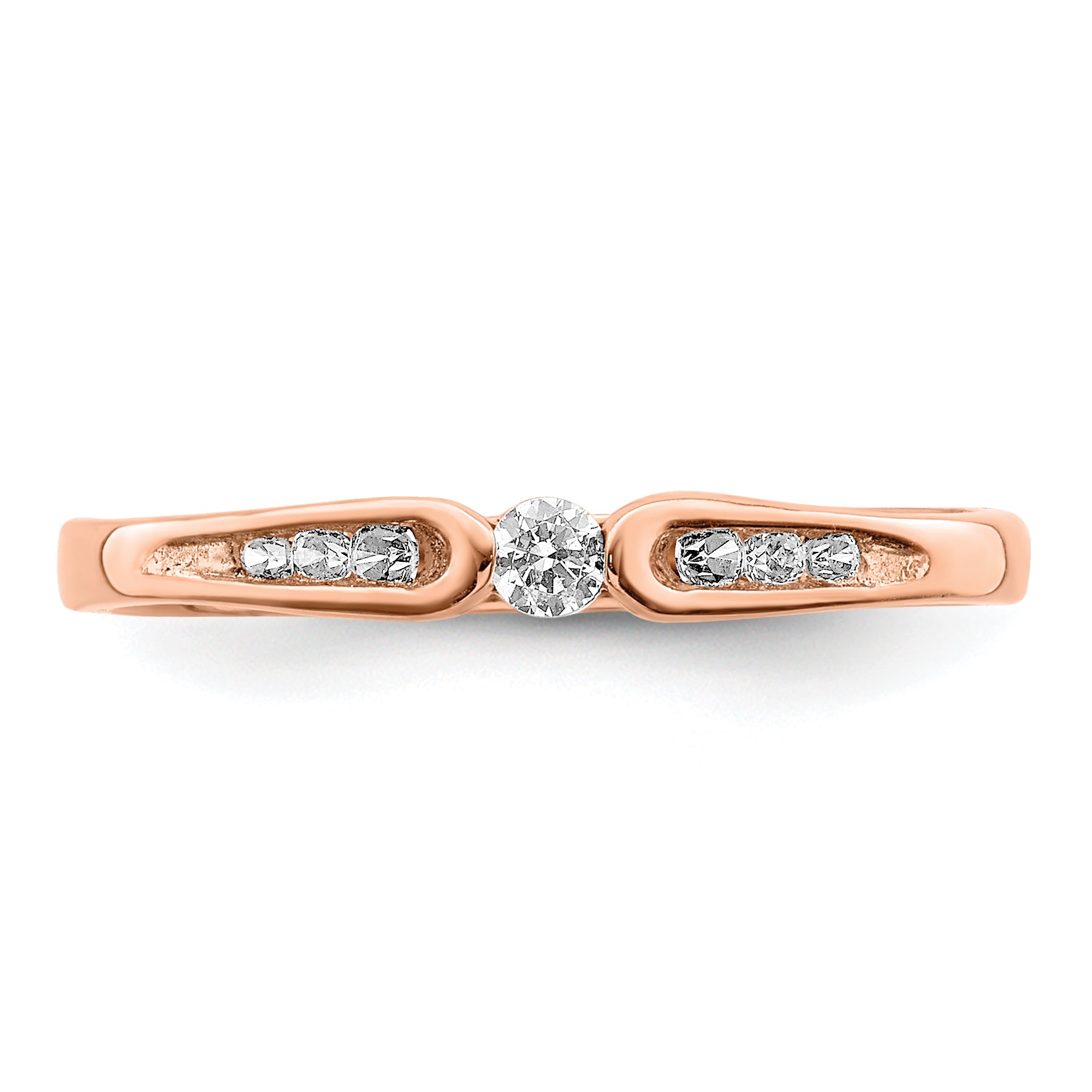 14k Rose Gold Diamond Ring