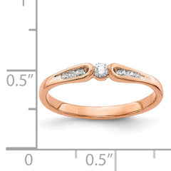 14k Rose Gold Diamond Ring