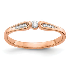 14k Rose Gold Diamond Ring